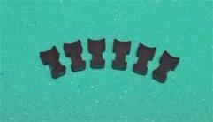 Photo of six soft rubber pads